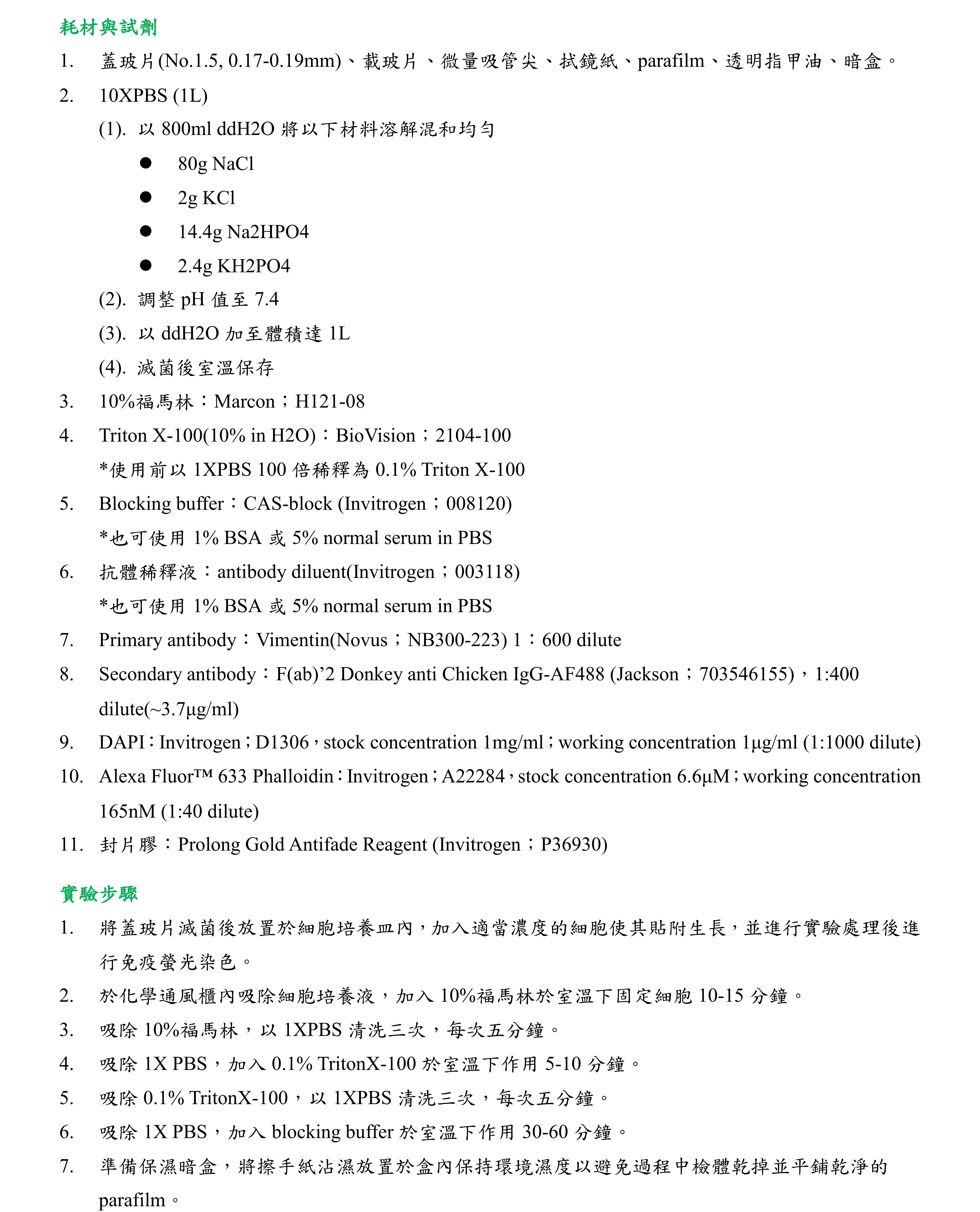 共軛焦顯微鏡技術 免疫螢光染色技術 Immunofluorescence If